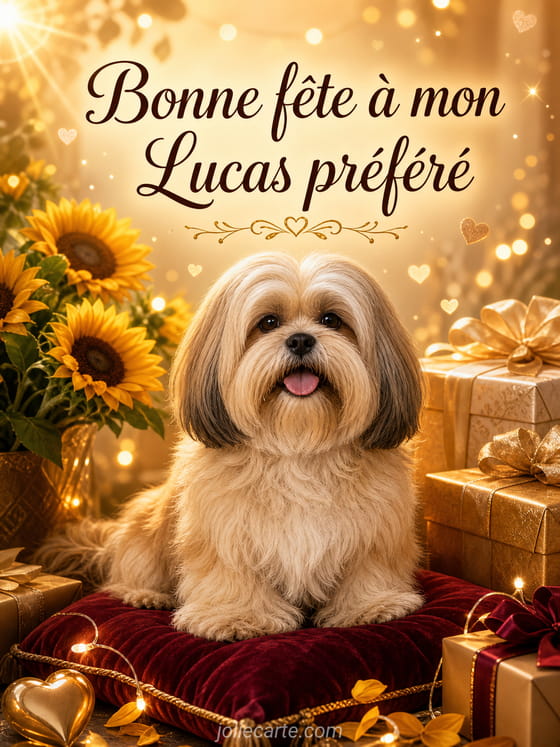 Carte bonne fĂȘte Lucas