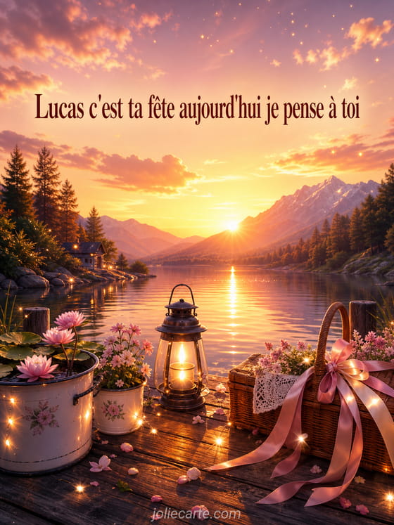Carte bonne fĂȘte Lucas