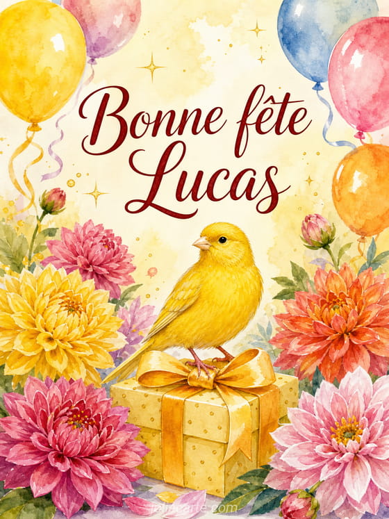 Carte bonne fĂȘte Lucas