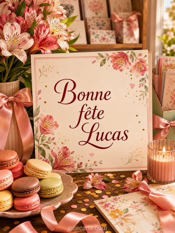 Carte bonne fĂȘte Lucas