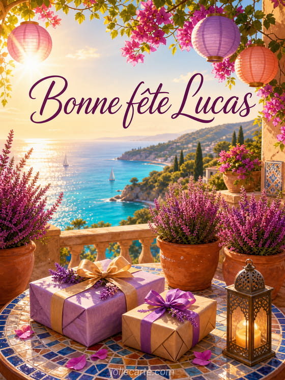 Carte bonne fĂȘte Lucas