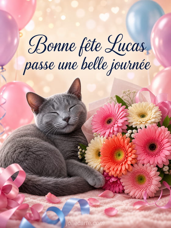 Carte bonne fĂȘte Lucas