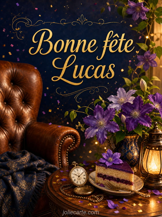 Carte bonne fĂȘte Lucas