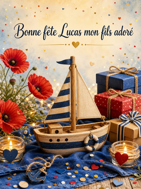 Carte bonne fĂȘte Lucas