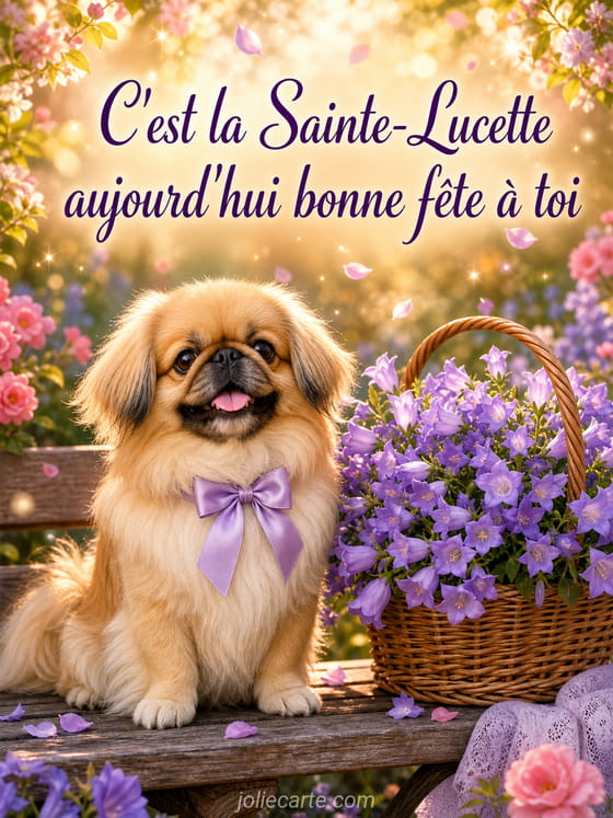 Carte bonne fête Lucette