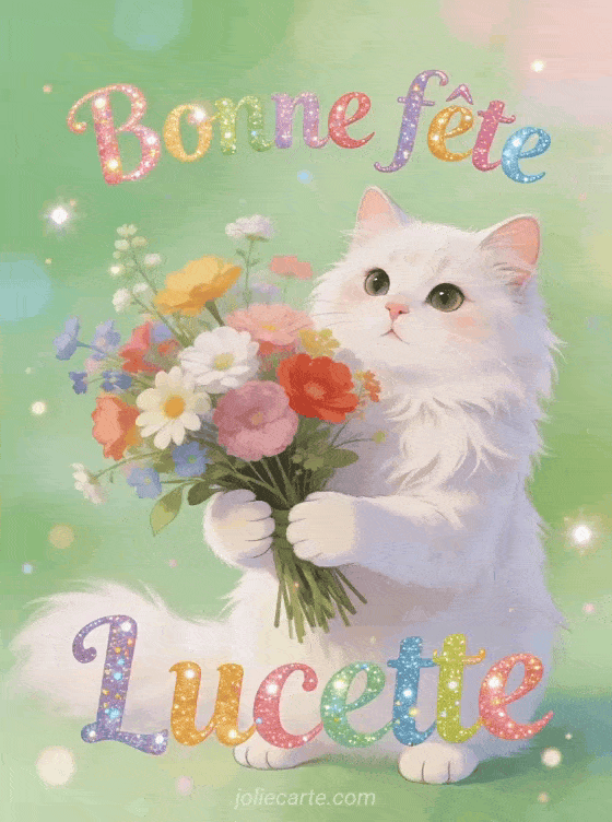 Bonne fête Lucette - Lucette gif bonne fete