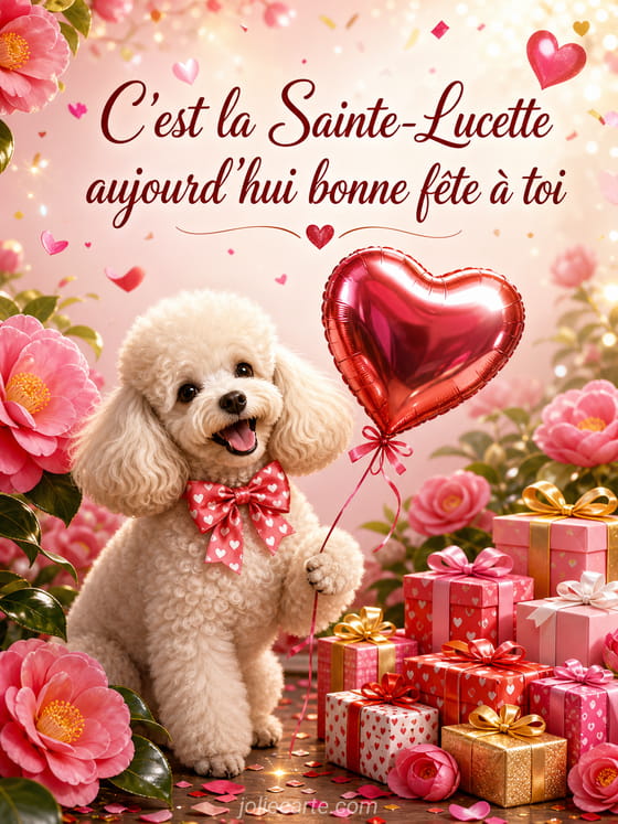Carte bonne fête Lucette