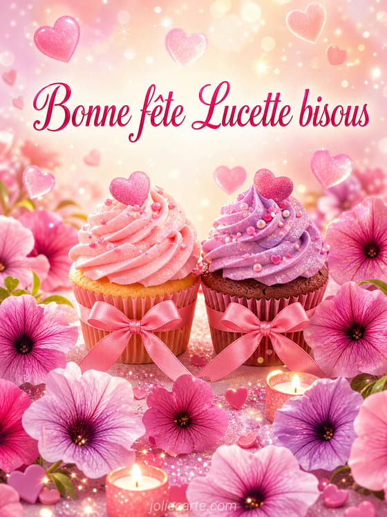 Carte bonne fête Lucette