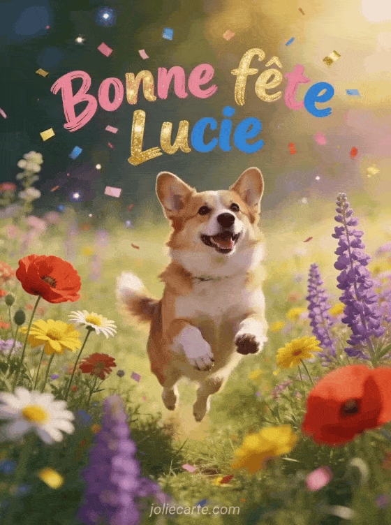 Bonne fête Lucie - Lucie gif bonne fete gratuit