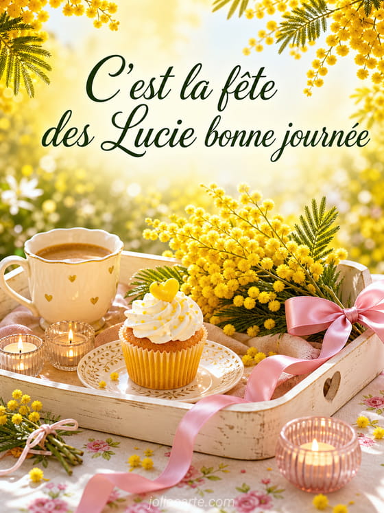 Carte bonne fête Lucie