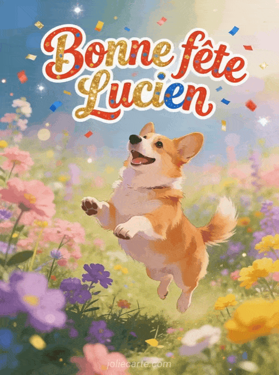 Bonne fête Lucien - Lucien gif bonne fete gratuit
