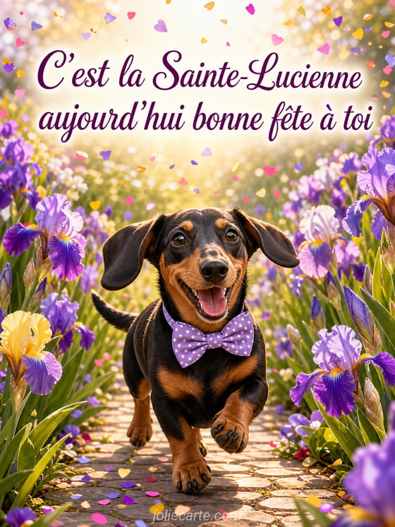 Carte bonne fête Lucienne
