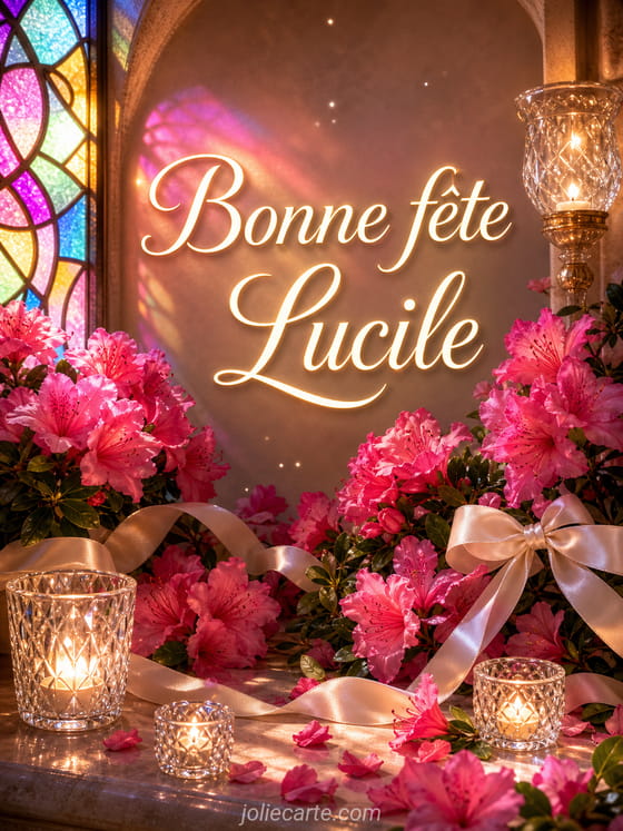 Carte bonne fête Lucile