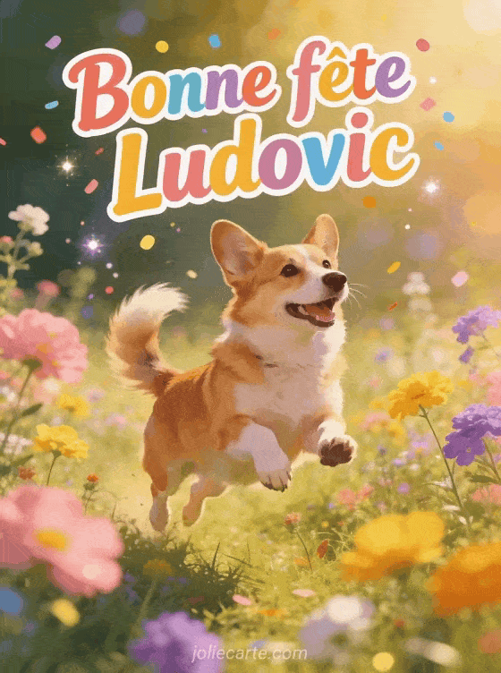 Bonne fête Ludovic - Ludovic gif bonne fete gratuit