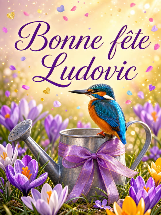 Carte bonne fête Ludovic