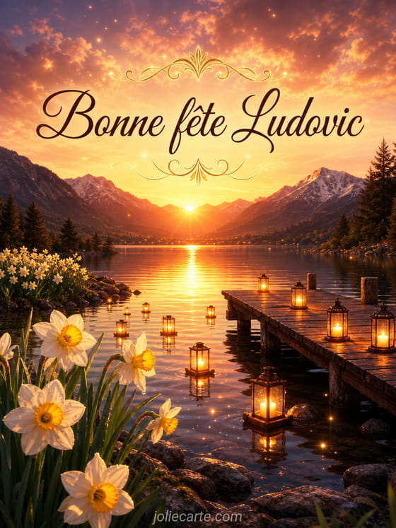 Carte bonne fête Ludovic