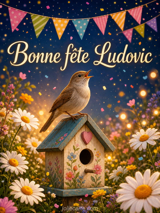 Carte bonne fête Ludovic