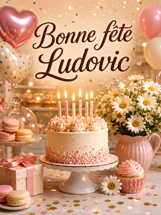 Carte bonne fête Ludovic