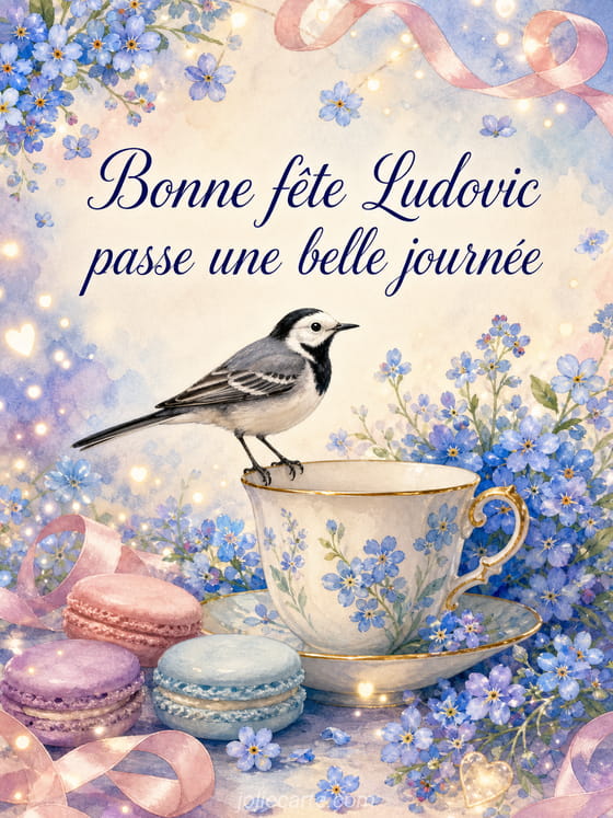 Carte bonne fête Ludovic