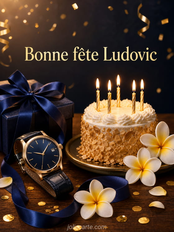 Carte bonne fête Ludovic