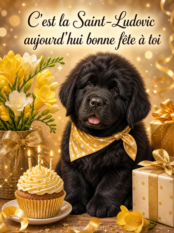 Carte bonne fête Ludovic