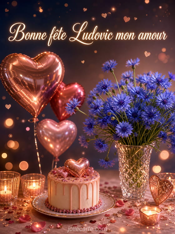 Carte bonne fête Ludovic
