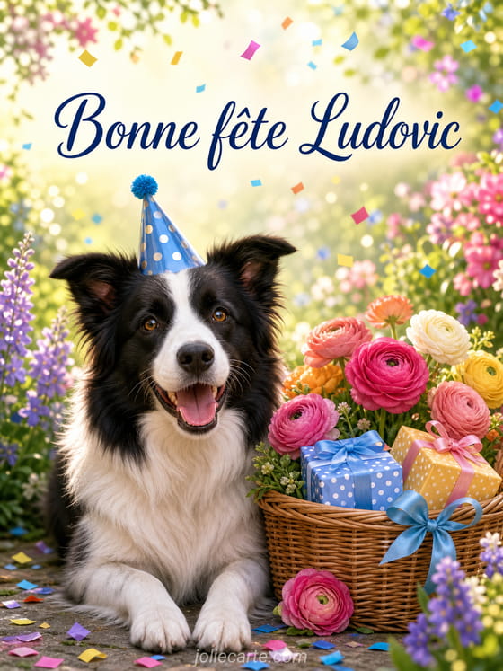 Carte bonne fête Ludovic