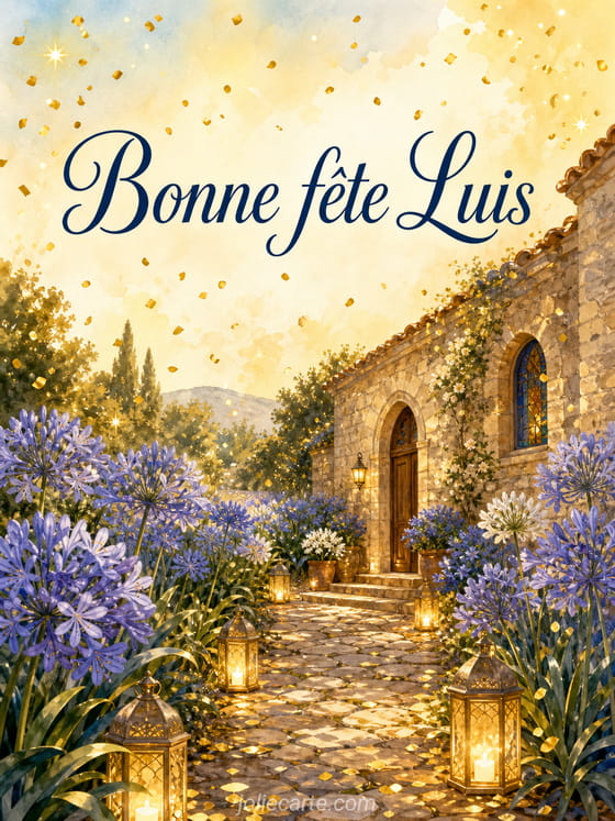 Carte bonne fĂȘte Luis