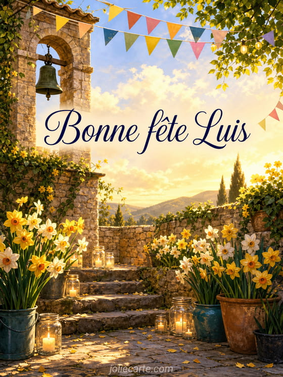 Carte bonne fĂȘte Luis