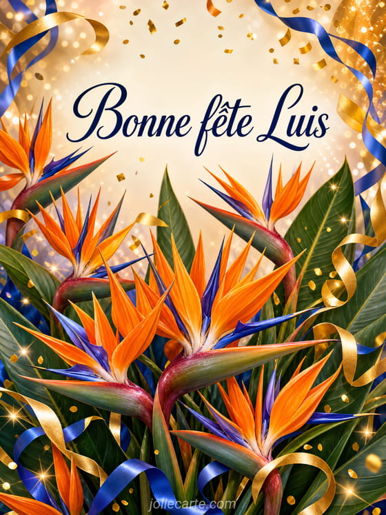 Carte bonne fĂȘte Luis