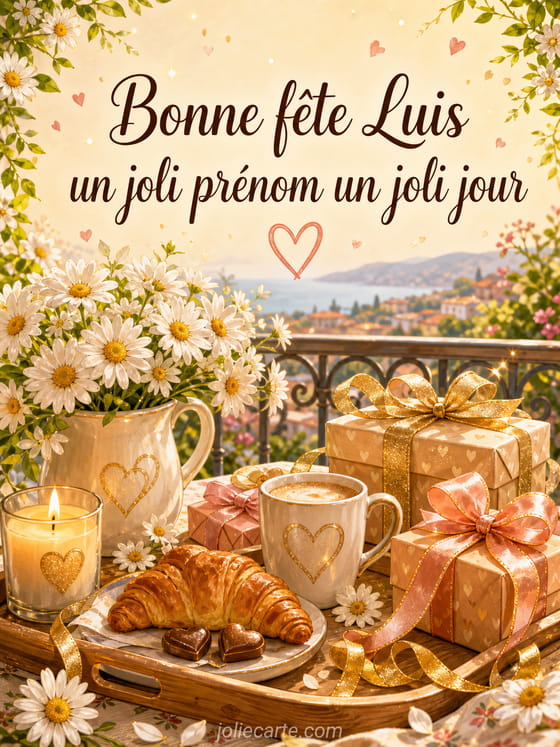 Carte bonne fĂȘte Luis