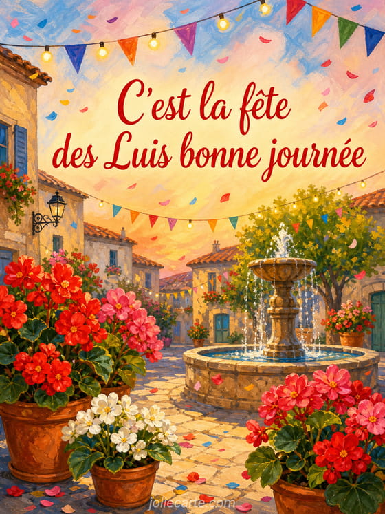 Carte bonne fĂȘte Luis