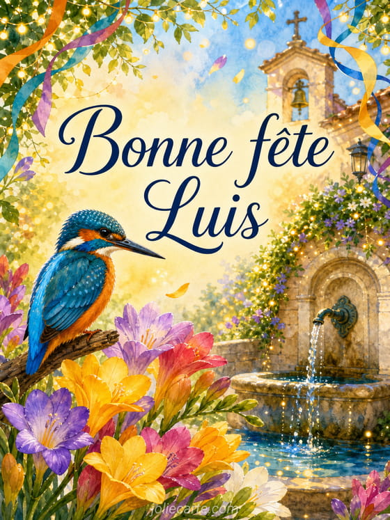 Carte bonne fĂȘte Luis