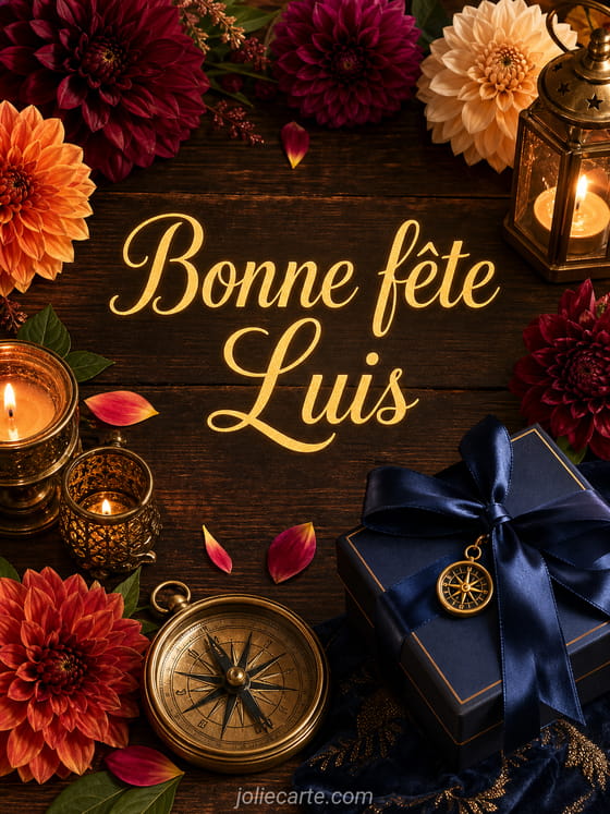 Carte bonne fĂȘte Luis