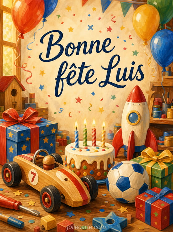 Carte bonne fĂȘte Luis
