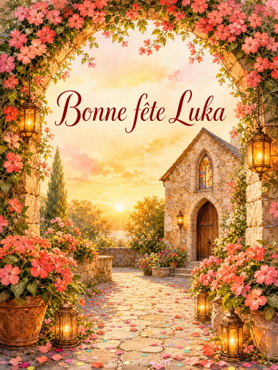 Carte bonne fĂȘte Luka