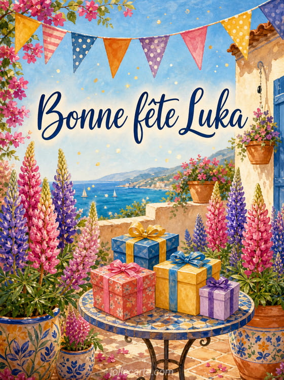 Carte bonne fĂȘte Luka