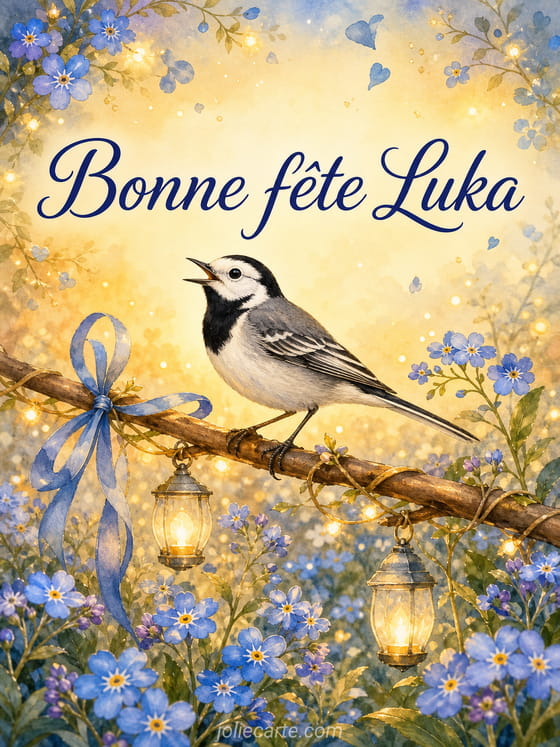 Carte bonne fĂȘte Luka