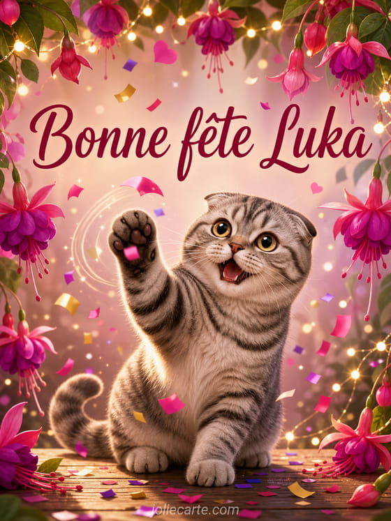 Carte bonne fĂȘte Luka