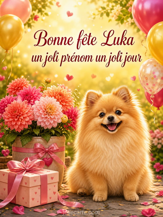 Carte bonne fĂȘte Luka