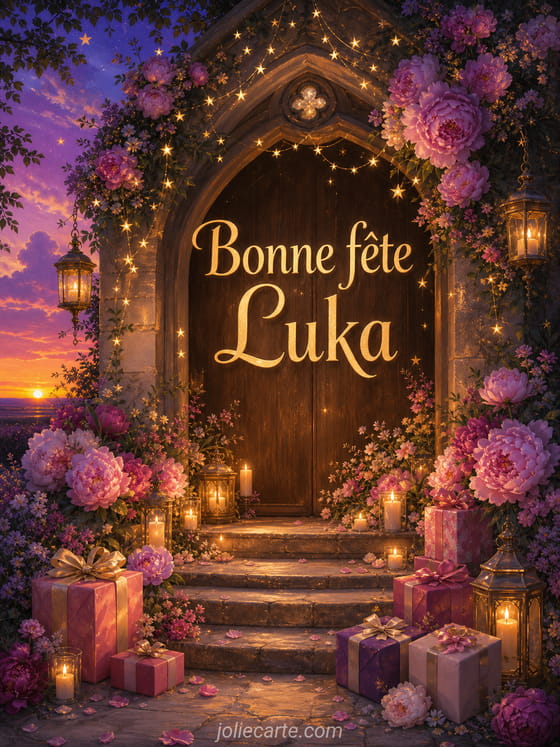 Carte bonne fĂȘte Luka
