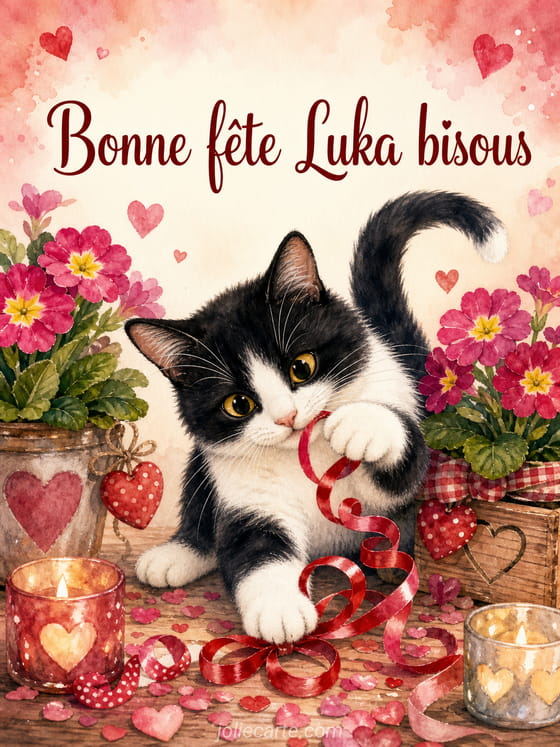 Carte bonne fĂȘte Luka