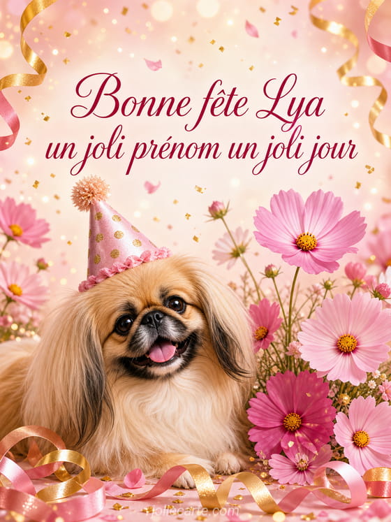 Carte bonne fĂȘte Lya