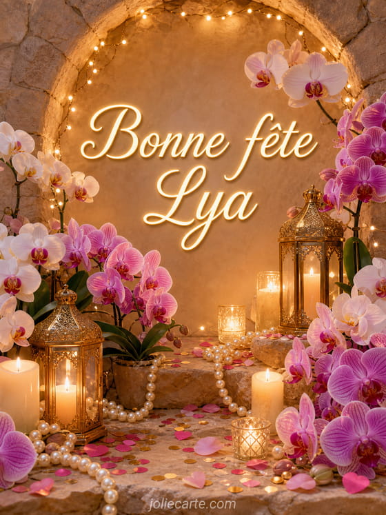 Carte bonne fĂȘte Lya