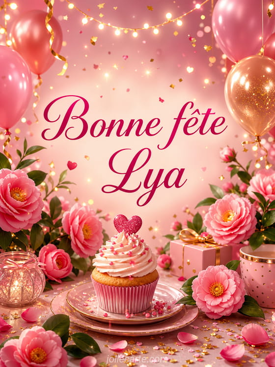 Carte bonne fĂȘte Lya