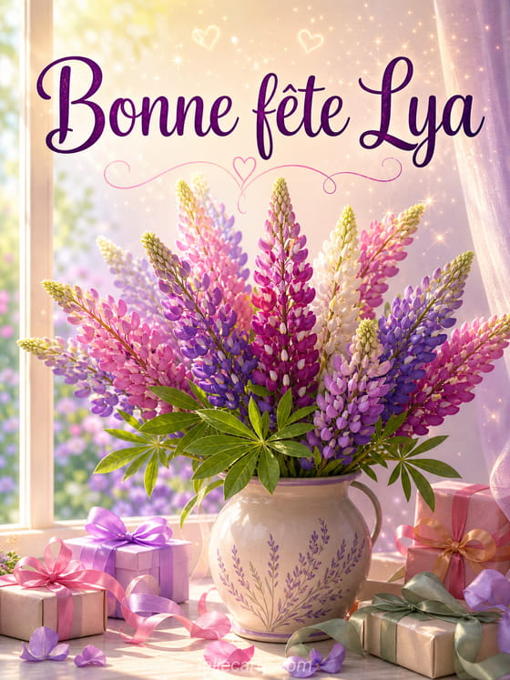 Carte bonne fĂȘte Lya
