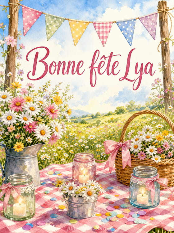 Carte bonne fĂȘte Lya