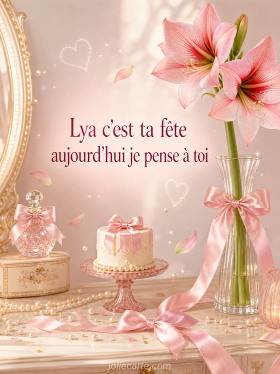 Carte bonne fĂȘte Lya