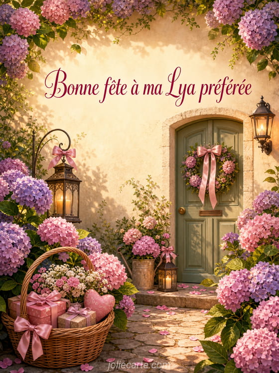 Carte bonne fĂȘte Lya