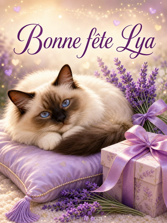 Carte bonne fĂȘte Lya